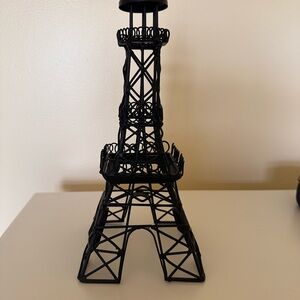 Black Eiffel Tower Wire Sculpture